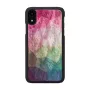 iKins aizsargmaciņš iPhone XR — ūdensziedu raksts, melns