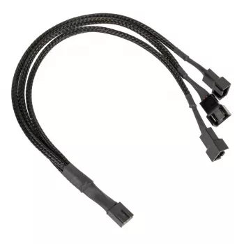 PWM ventilātoru sadalītāja kabelis Kolink PGW-AC-KOL-112 — 1 uz 3, 35 cm, pīts, melns