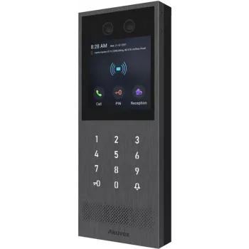 Sienas video domofons Akuvox X912S ar lielu skārienekrānu un karšu lasītāju