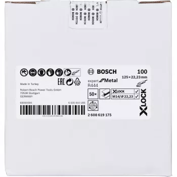Bosch 2 608 619 175 slīpēšanas disks metālam 125 mm (X-LOCK, rupjš grauds 100)