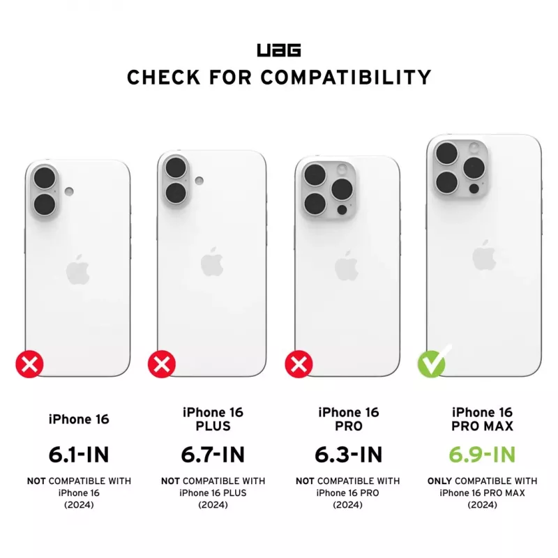 Urban Armor Gear Plyo mobilā telefona maciņš 17.5 cm (6.9 inch) Caurspīdīgs, Balts