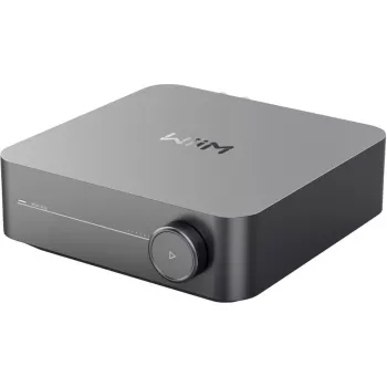 Stereo straumēšanas pastiprinātājs WiiM Amp Pro Tumši Pelēks — Wi‑Fi, Bluetooth 5.3, AirPlay 2, Spotify Connect, HDMI ARC, optiskais ieeja, sub izeja