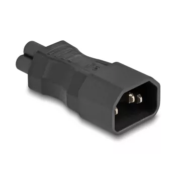 DeLOCK tīkla adapteris IEC 60320 C14 uz C5 spraudni 2.5 A taisns melns