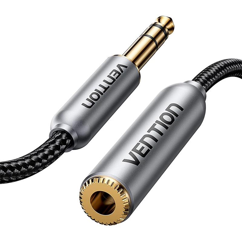Audio kabelis 6.35mm vīrietis-sieviete Vention 1m