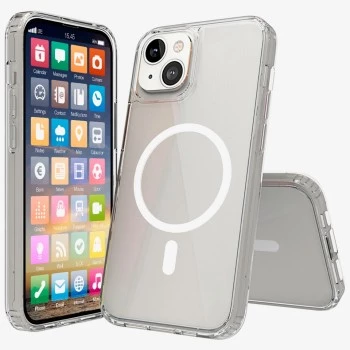 Screenor 24114SB caurspīdīgs MacSafe bufera vāciņš iPhone 16 Plus 17 cm