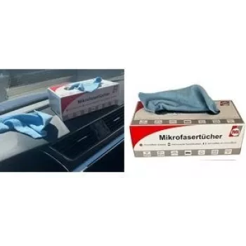 Mikrošķiedras tīrīšanas drāniņas IWH 071125 kastītē 20 gab., izmērs 250 mm