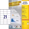 Avery 3481 pašlīmējošās taisnstūra etiķetes, baltas, pastāvīgas, 2100 gab.