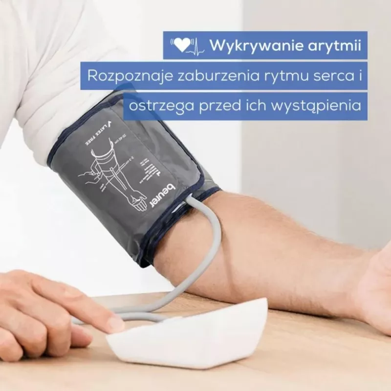 Beurer BM 27+ automātisks augšdelma asinsspiediena mērītājs, balts/melns