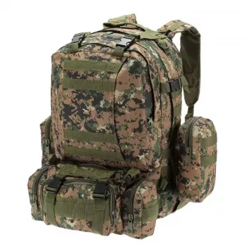 Extralink militārā mugursoma taktiskā 4-in-1 skolas ceļojumu izdzīvošanas soma 50L MIL-668