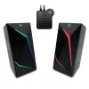 Media-tech MT3172 Black 2.0 spēļu skaļruņi ar Bluetooth un RGB