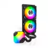 Montech Hyper Flow ARGB 240 mm šķidruma dzesēšanas komplekts, melns