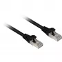 Tīkla kabelis Sharkoon Cat.6a S/FTP RJ-45 1,5 m Melns