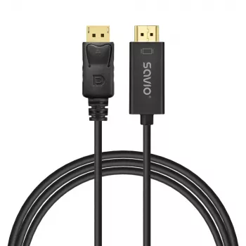 Savio DisplayPort-HDMI kabelis 1,5m, CL-183 SAVKABELCL-183