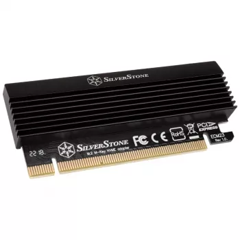 SILVERSTONE SST-ECM23 M.2 NVMe uz PCIe x4 adapteris ar dzesētāju