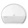 Papīra dvieļu dozators Tork Mini Jumbo Roll 132×345×275 mm, balts, MPN 555000