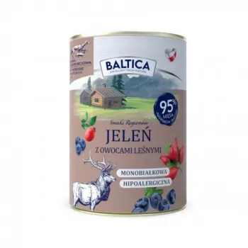 BALTICA regional flavours Brieža gaļa ar meža ogām - slapjā suņu barība - 400g
