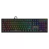 Mehāniskā spēļu tastatūra SAVIO STYX Outemu Blue Hot-Swap RGB USB QWERTY US International Melna 104 taustiņi