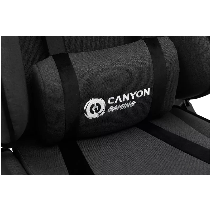 Canyon FCH01 Crest - spēļu krēsls ar auduma pārklājumu - pelēks