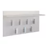 Sienas pakaramais Top e shop WIESZAK 2F BIEL MAT, skaidu plātne, 7 āķi, 700×200×400 mm