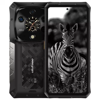 Izturīgs viedtālrunis UleFone Armor 28 Ultra 5G — 16GB RAM, 1TB krātuve, Melns