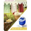 Adler AD 8051 veļas mašīna, augšējā ielāde, 3 kg, balta/zila