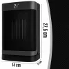 Extralink keramiskais elektriskais torņa sildītājs 1500W LED ar tālvadības pulti