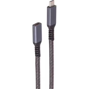 shiverpeaks ®-BASIC-S--USB-C pagarinātājkabelis, 3.2, PD, tekstils, 0,5m (BS14-74003)