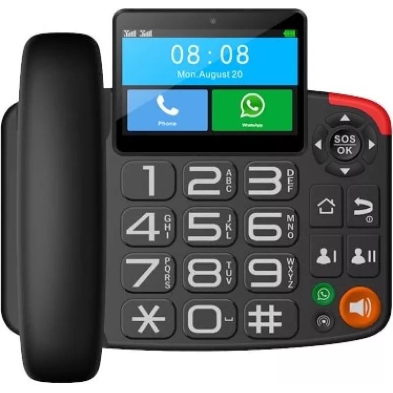 MAXCOM MM42D SE 4G VOLTE VoWiFi SIM galda telefons