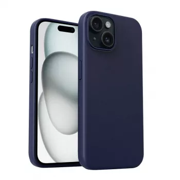 Aizsargmaciņa Aukey PC-GJ10B iPhone 15 Plus, storm blue, plāna mala un aizmugure