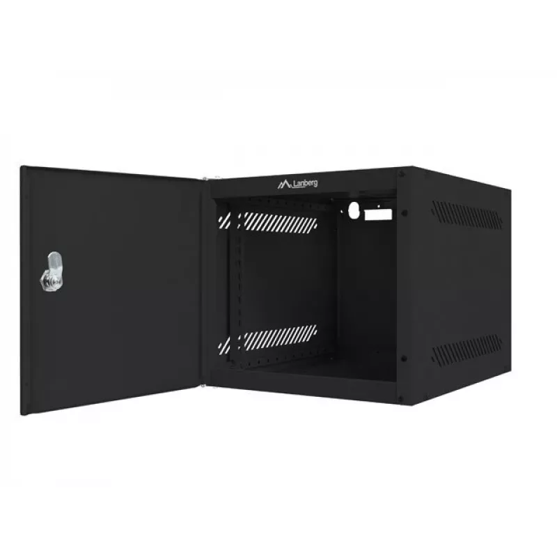 Sienas stiprinājuma skapis Lanberg WF10-2306-00B, 10 inch 6U, melns
