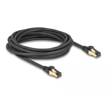 DeLOCK RJ45 Cat.6A tīkla kabelis, vīrišķais-vīrišķais, S/FTP, 5 m, melns