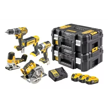 Bezvadu triecienskrūvgriežu komplekts DeWALT DCK500P3T-QW, 18V, 3 akumulatori