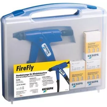 GESIPA FireFly 1435453 aklās kniedes uzgriežņu instruments ar piederumiem