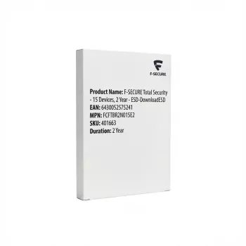 F-SECURE Total Security - 15 ierīces, 2 gadi - ESD lejupielāde