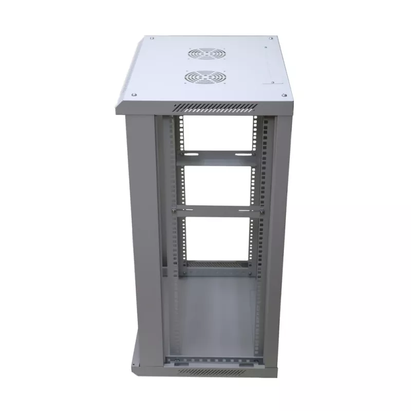 Pie sienas montējams skapis Extralink Rackmount 18U 600x600 Pelēks ar atslēgas slēdzi