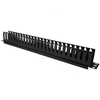 Kabeļu kārba Alantec PK008 sienas organizētājs 1U melns metāls/plastmasa