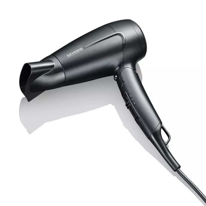 Severin HT 0159 ceļojumu matu žāvētājs, 1600 W, saliekams rokturis, melnā krāsā