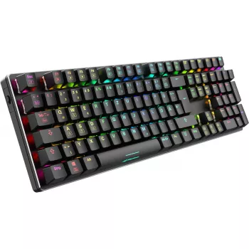 SKILLER SGK36W, spēļu tastatūra melna, DE-izkārtojums, Huano Red slēdži
