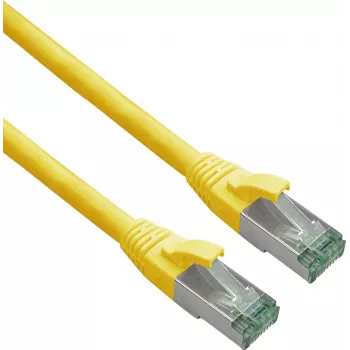Helos savienojuma kabelis 363713, RJ-45–RJ-45, Cat.6a S/FTP (Cat.7 neapstrādāts kabelis), 20 m, dzeltens