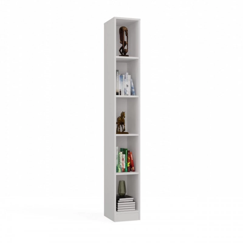 Plaukts REGAŁ R25 25 cm balts — viensekciju grāmatu plaukts