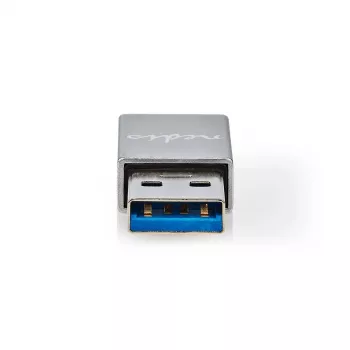 Nedis USB-A adapteris USB 3.2 Gen 1 | USB-A spraudnis | USB-C™ ligzda | 5 Gbps | niķelēts | Melns | Kaste (CCGB60925GY)