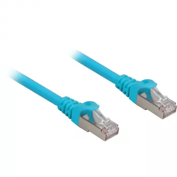 Patch Kabelis RJ45 Cat.6a SFTP (Zils, 25 cm, LSOH (Bezhalogēna))