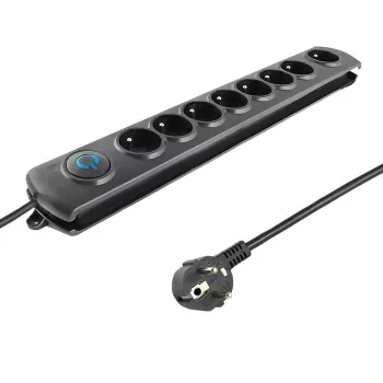 Qoltec 8 kontaktligzdu pārsprieguma aizsargs 3.0m 50114