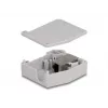 DeLOCK DIN sliedes adapteris RJ45 ligzda - RJ45 ligzda Cat.6A Pelēks