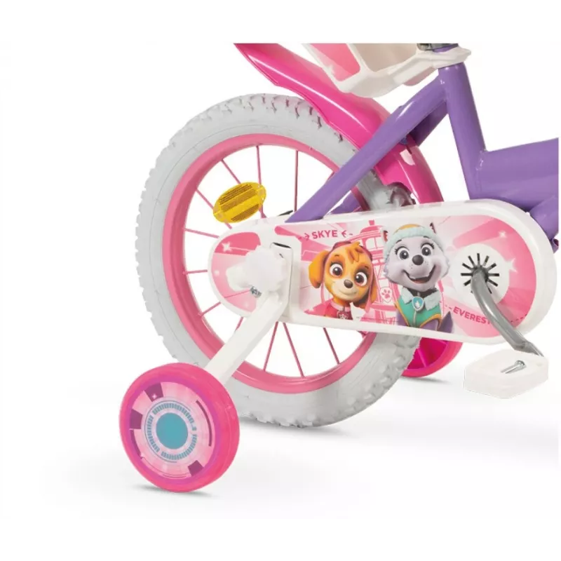 Bērnu velosipēds 14 collu Paw Patrol Purple 1480 Meitene TOIMSA