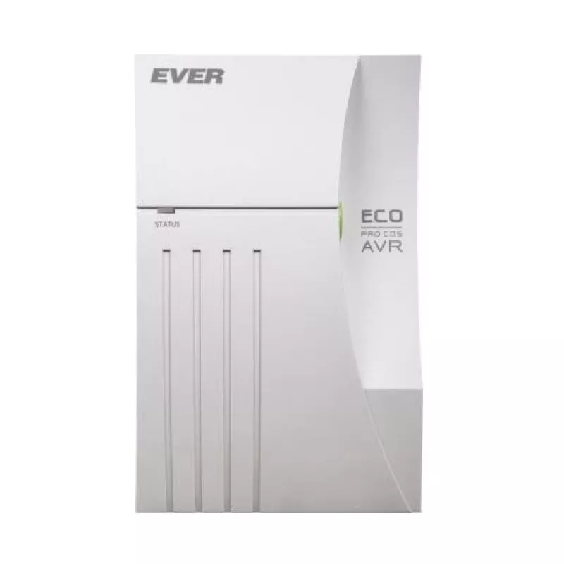 EVER ECO Pro 1000 AVR CDS - UPS - 230 V - 650 W - 1000 VA 5 Ah - USB - 2 kontaktligzdas - Balts