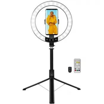 LogiLink viedtālruņa gredzenveida gaisma ar selfiju statīvu, DM 20 cm (AA0156)