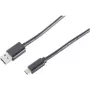USB kabelis ShiverPeaks BS14-10005 1m USB-A uz USB-C melns