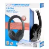 Esperanza Libero EH163K Bezvadu austiņas ar galvas saiti, stereo, miniUSB, Bluetooth, melnas