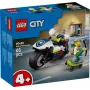 LEGO City Policijas motocikla vajāšana komplekts 60455 — 65 detaļas, 2 minifigūras, vecumam no 4 gadiem